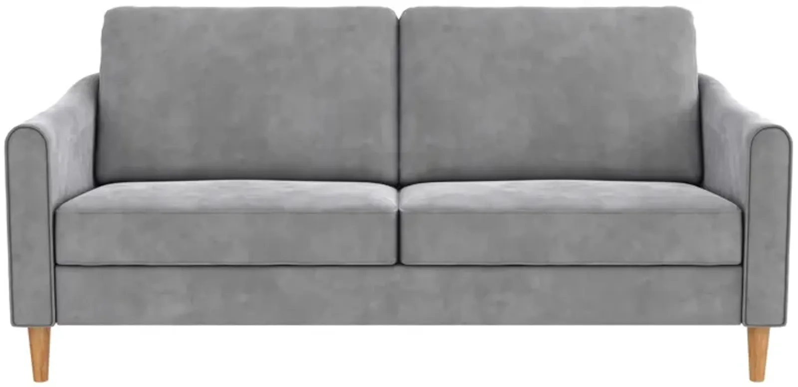 Moon 73.5" Velvet Upholstered Sofa with Curved Back