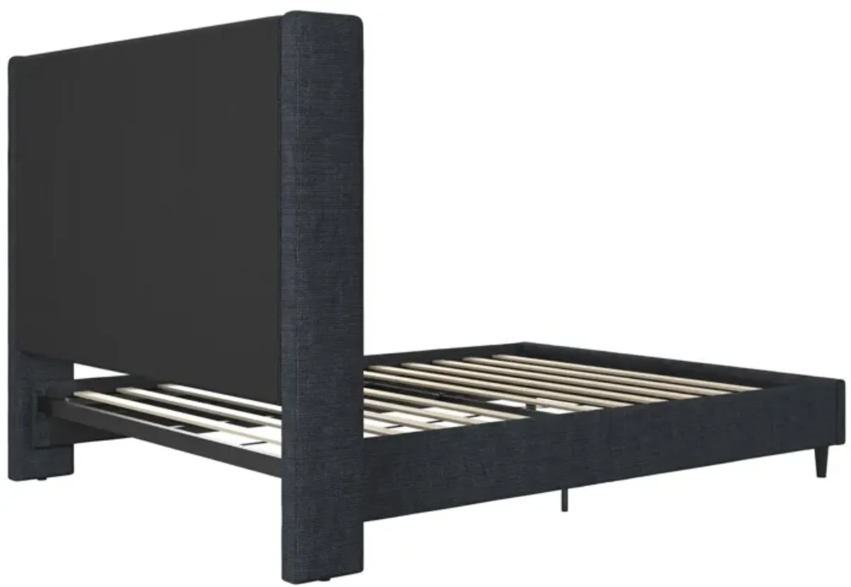 Eveline Upholstered Wingback Bed