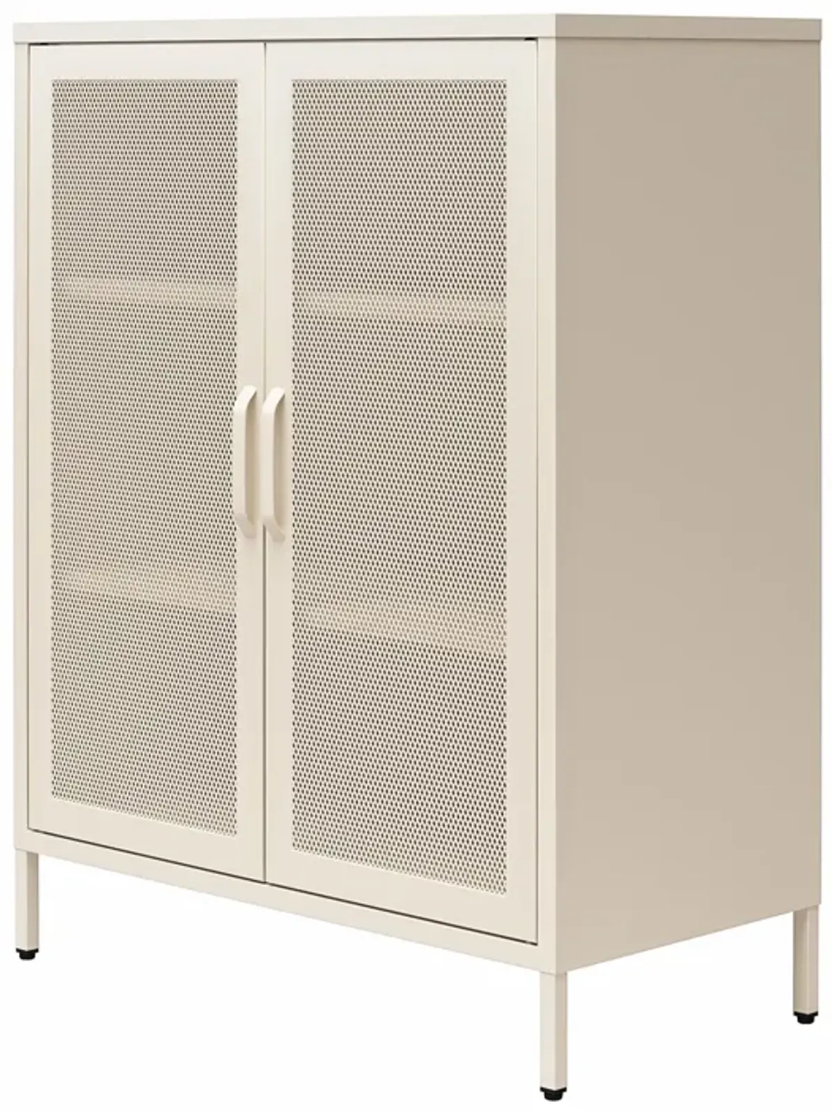 Channing 2 Door Accent Cabinet-Mesh Metal Locker