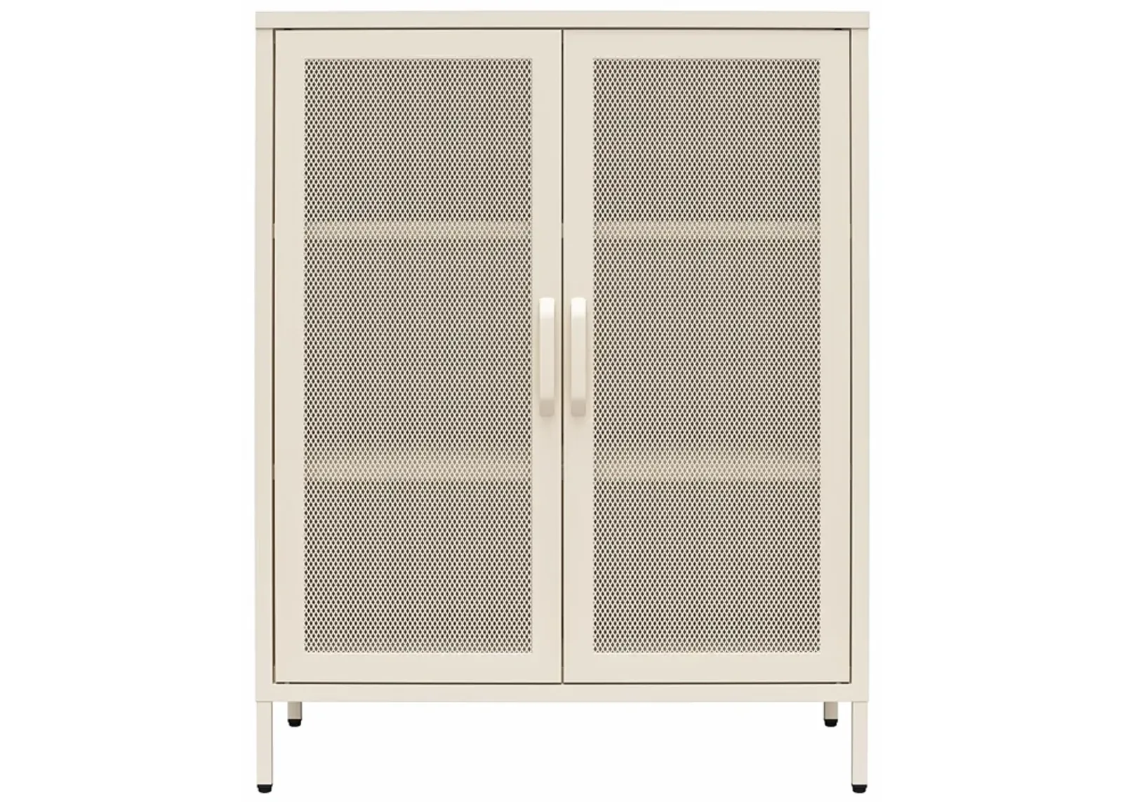 Channing 2 Door Accent Cabinet-Mesh Metal Locker