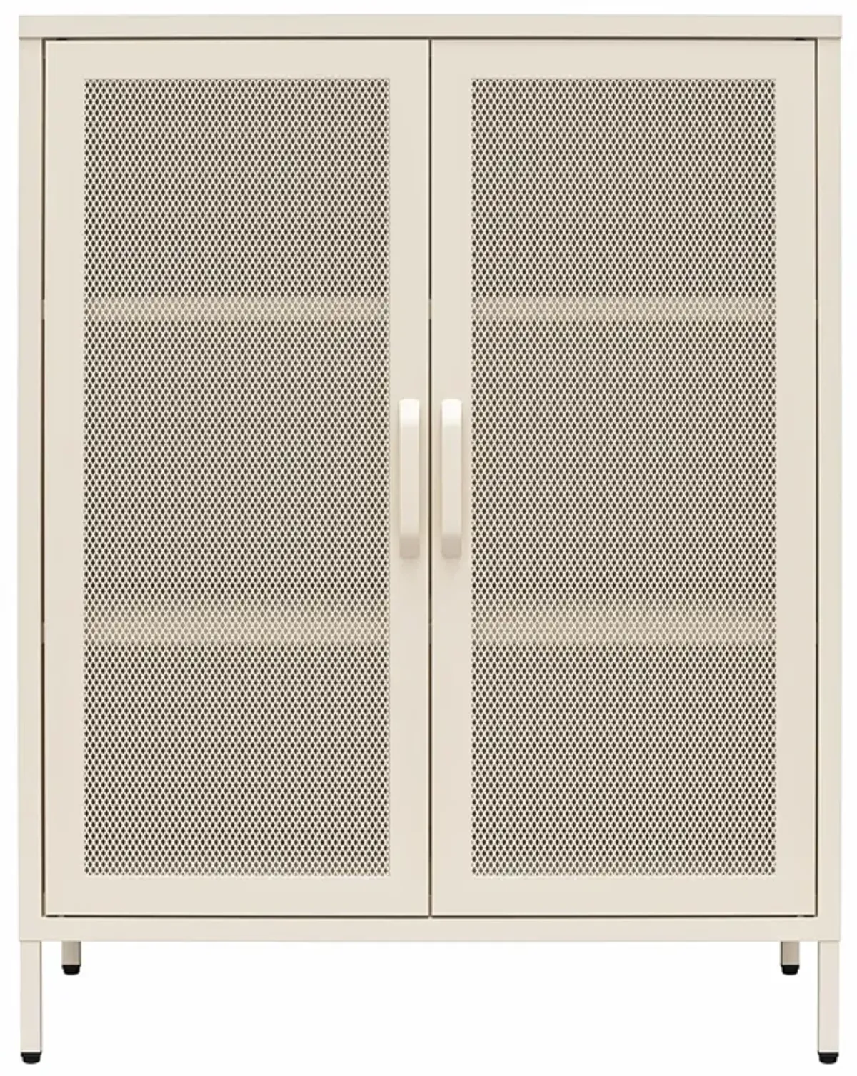 Channing 2 Door Accent Cabinet-Mesh Metal Locker