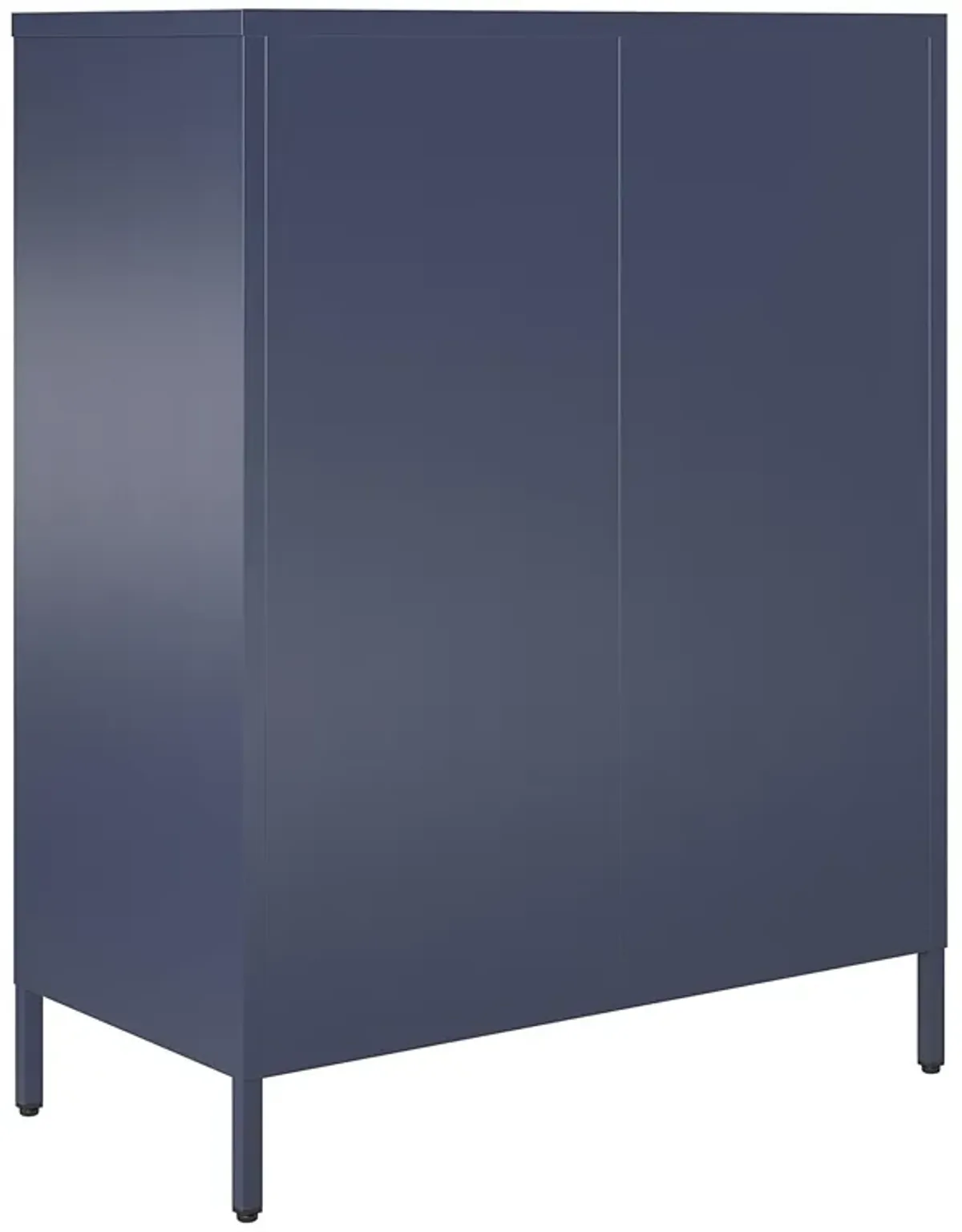 Channing 2 Door Accent Cabinet-Mesh Metal Locker