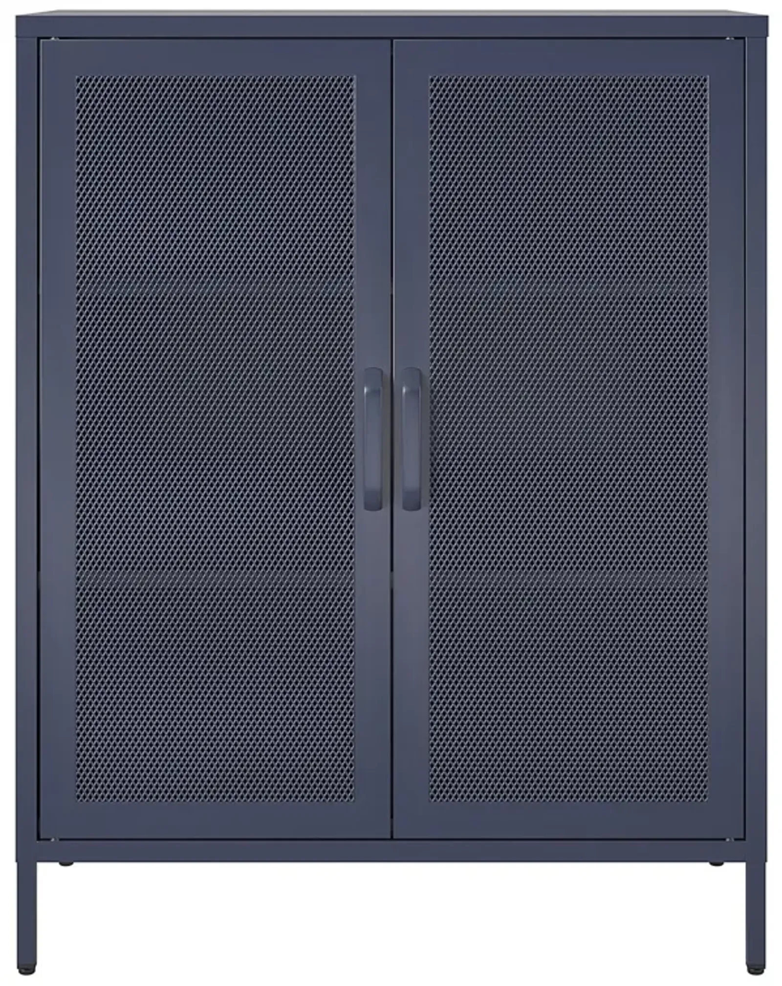 Channing 2 Door Accent Cabinet-Mesh Metal Locker