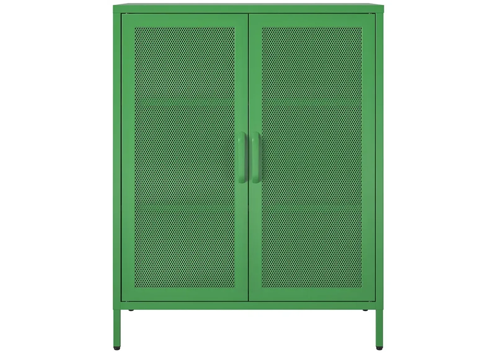 Channing 2 Door Accent Cabinet-Mesh Metal Locker