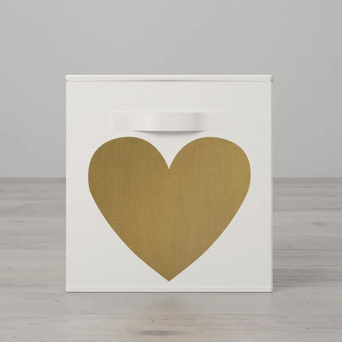 Heart Print Bin