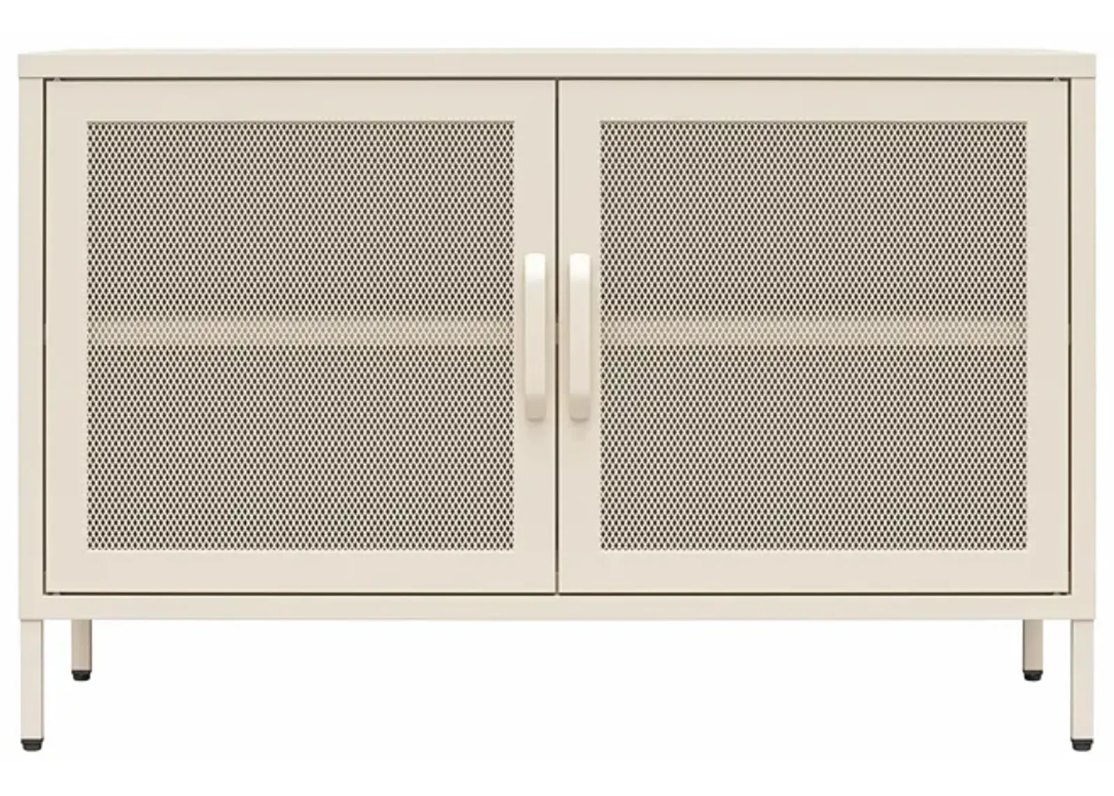 Channing 2 Door Storage Cabinet-Mesh Metal Locker