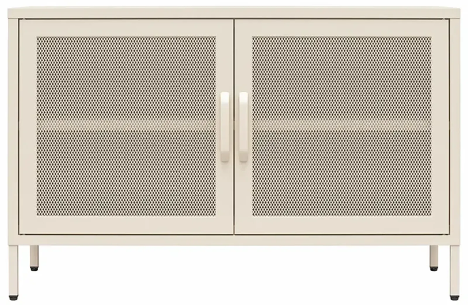 Channing 2 Door Storage Cabinet-Mesh Metal Locker