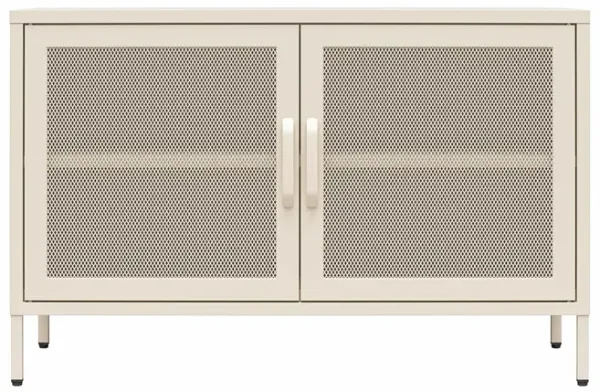 Channing 2 Door Storage Cabinet-Mesh Metal Locker