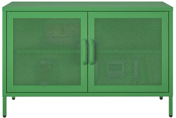 Channing 2 Door Storage Cabinet-Mesh Metal Locker