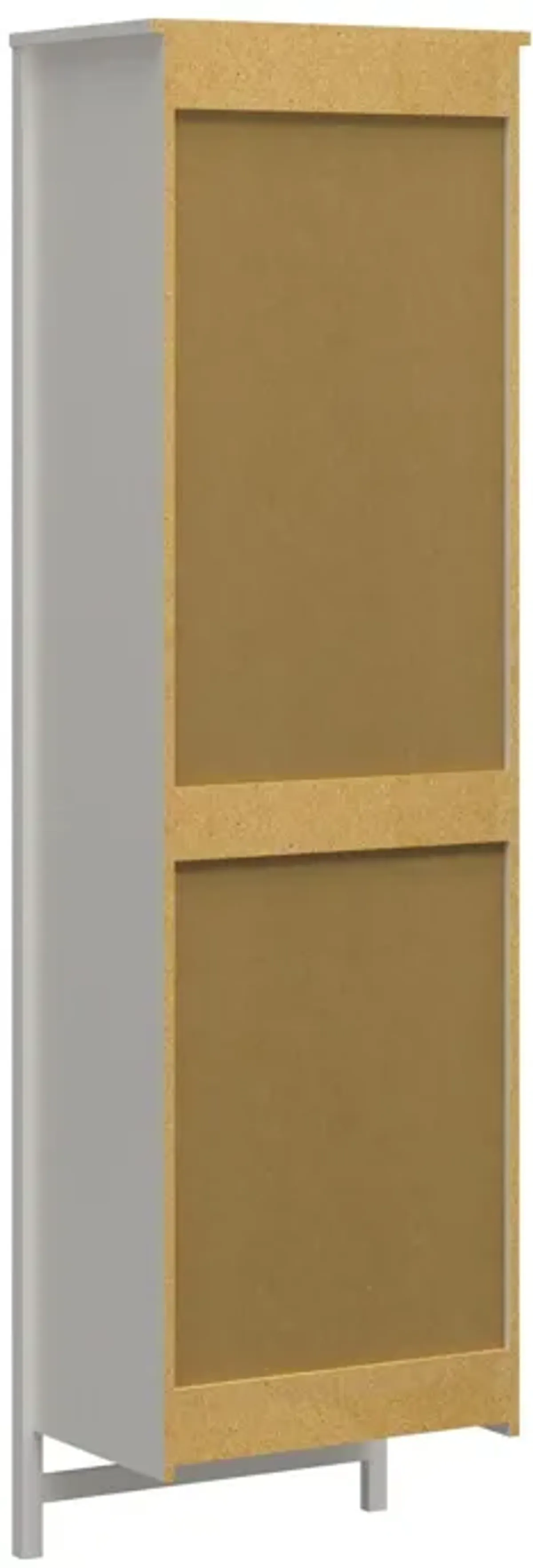 Luxe 2 Shelf Double Clothing Rod Closet Tower
