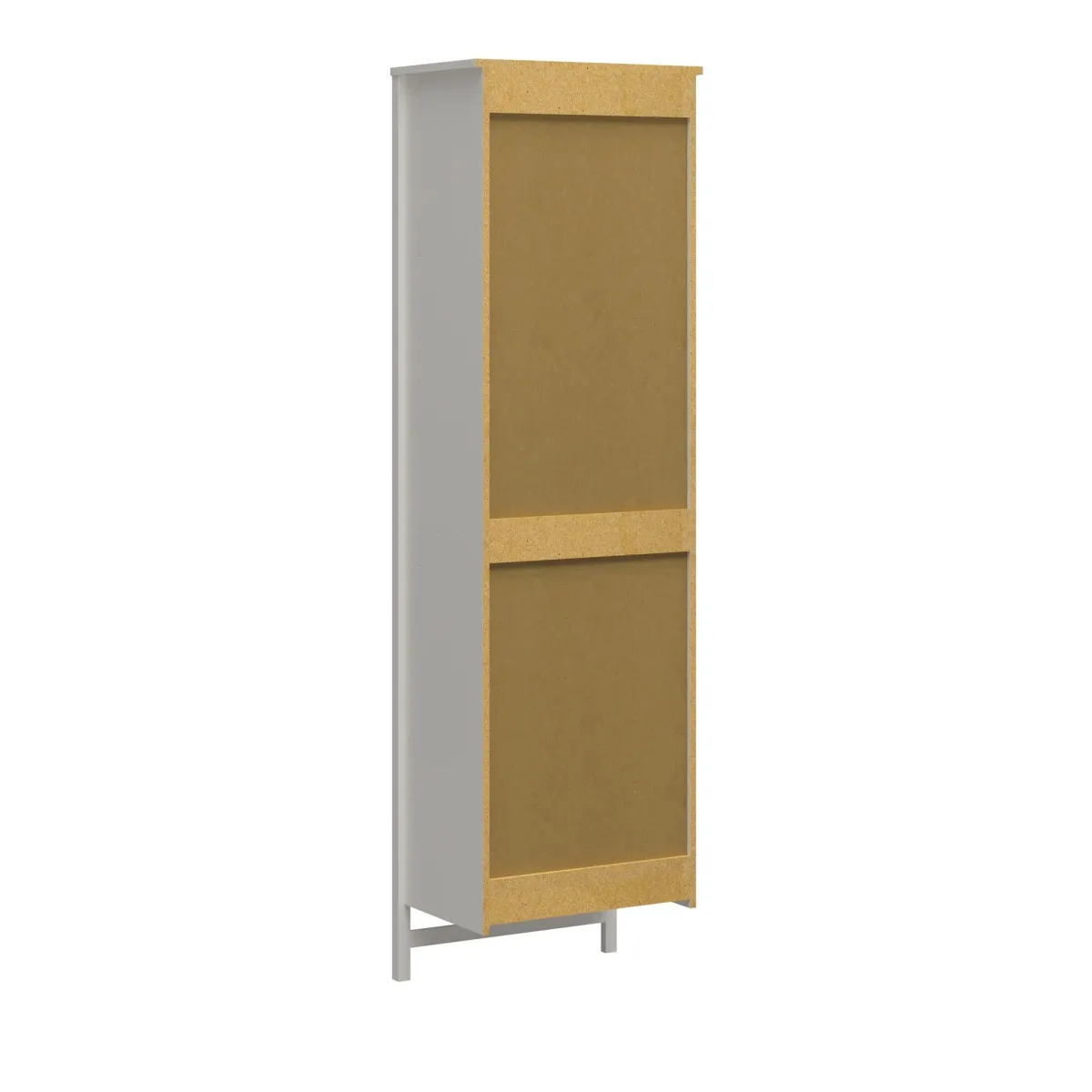 Luxe 2 Shelf Double Clothing Rod Closet Tower