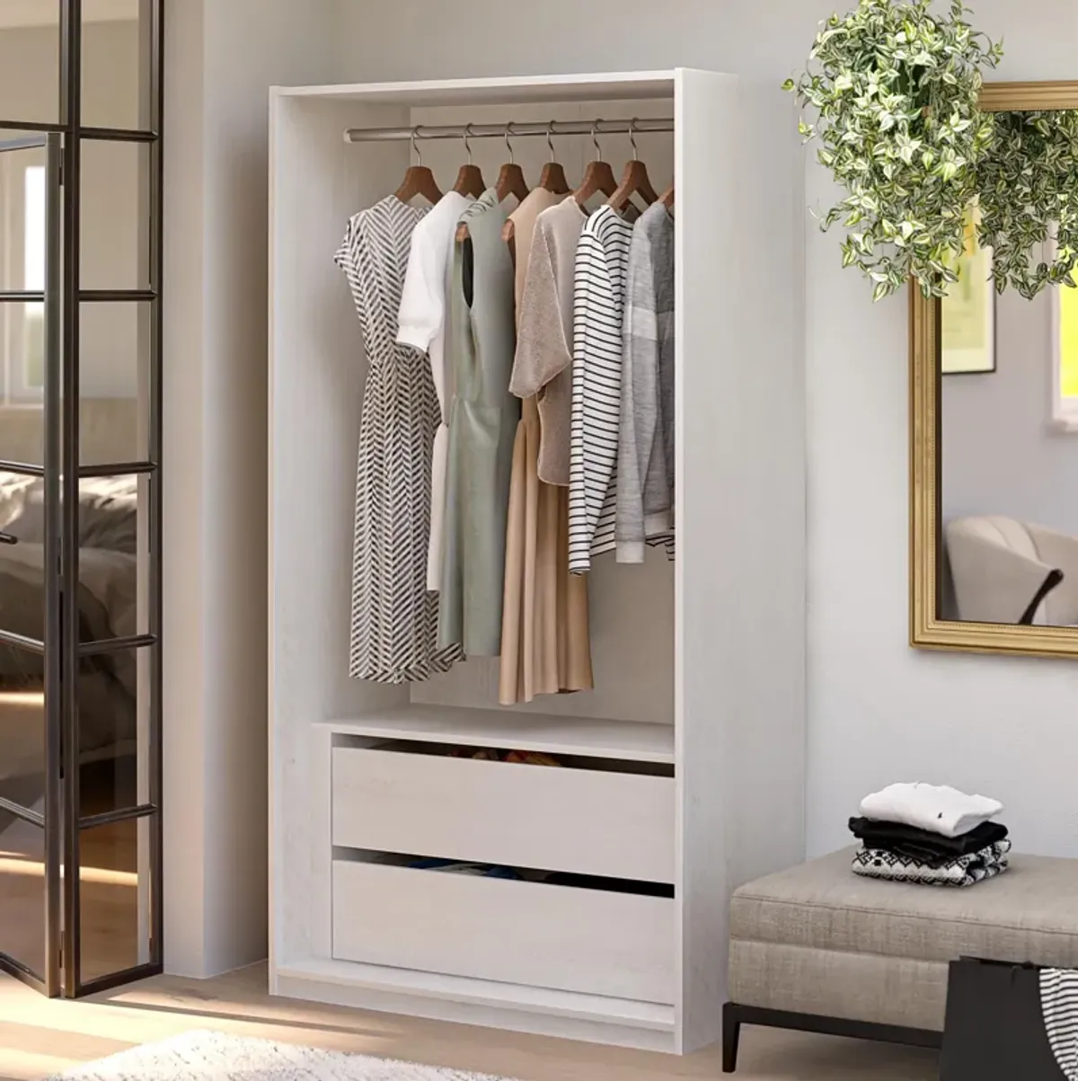 Perry Park Modular Extra Wide Wardrobe with Drawers