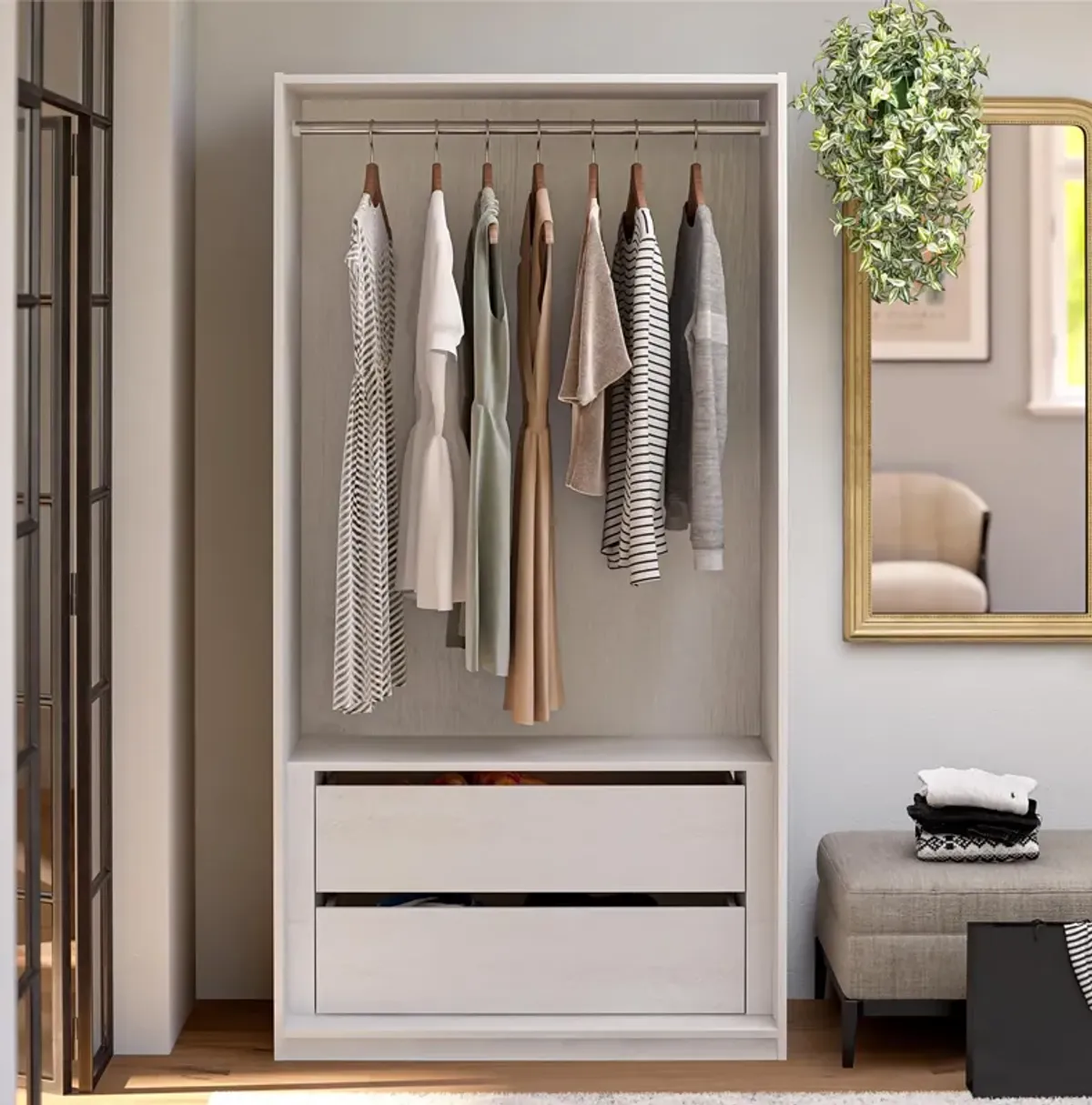 Perry Park Modular Extra Wide Wardrobe with Drawers