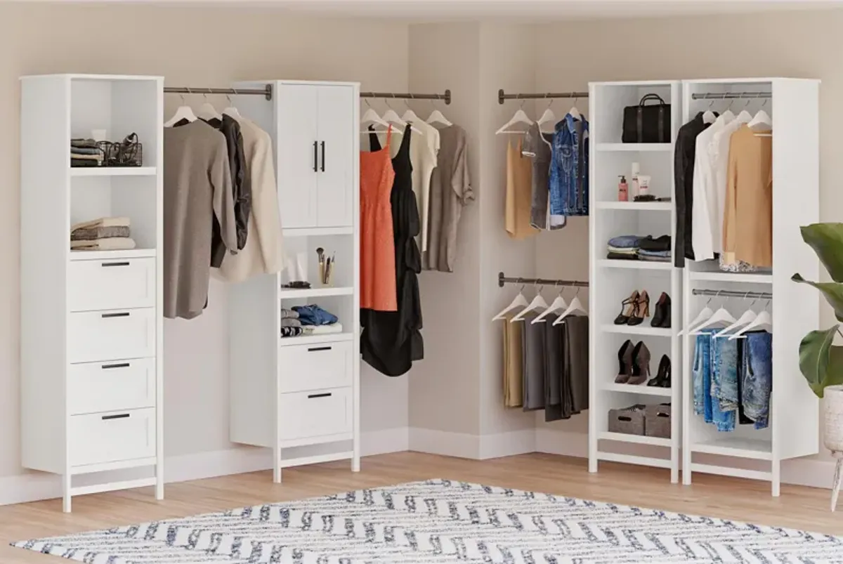 Luxe Wardrobe Closet Organizer 4-Piece Bundle