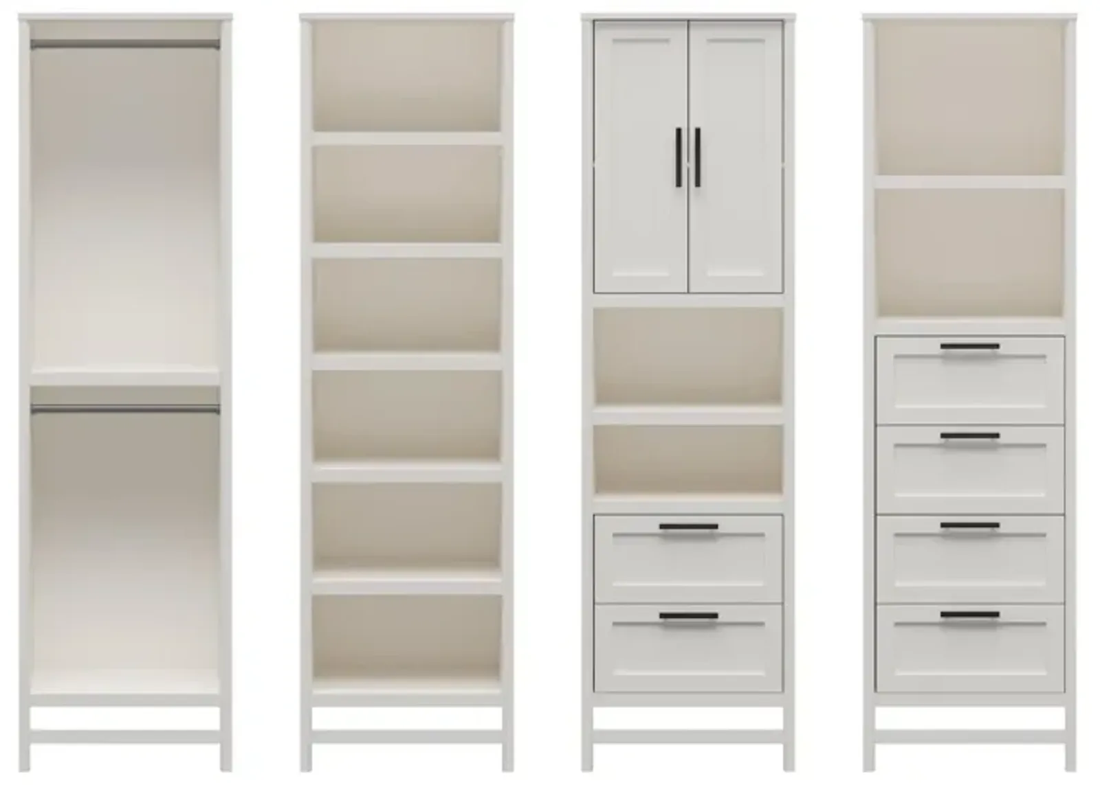 Luxe Wardrobe Closet Organizer 4-Piece Bundle