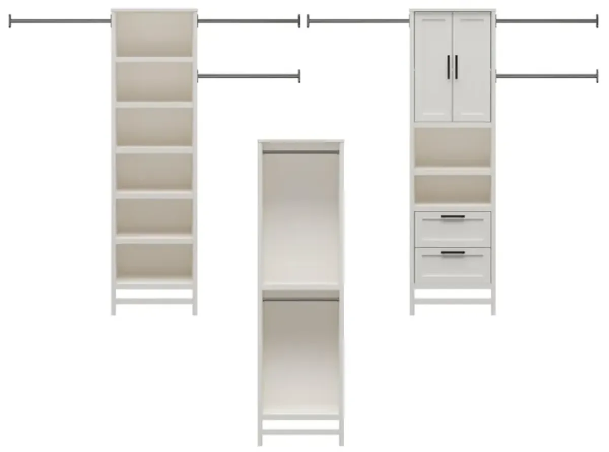 Luxe Wardrobe Closet Organizer 3 Piece Bundle