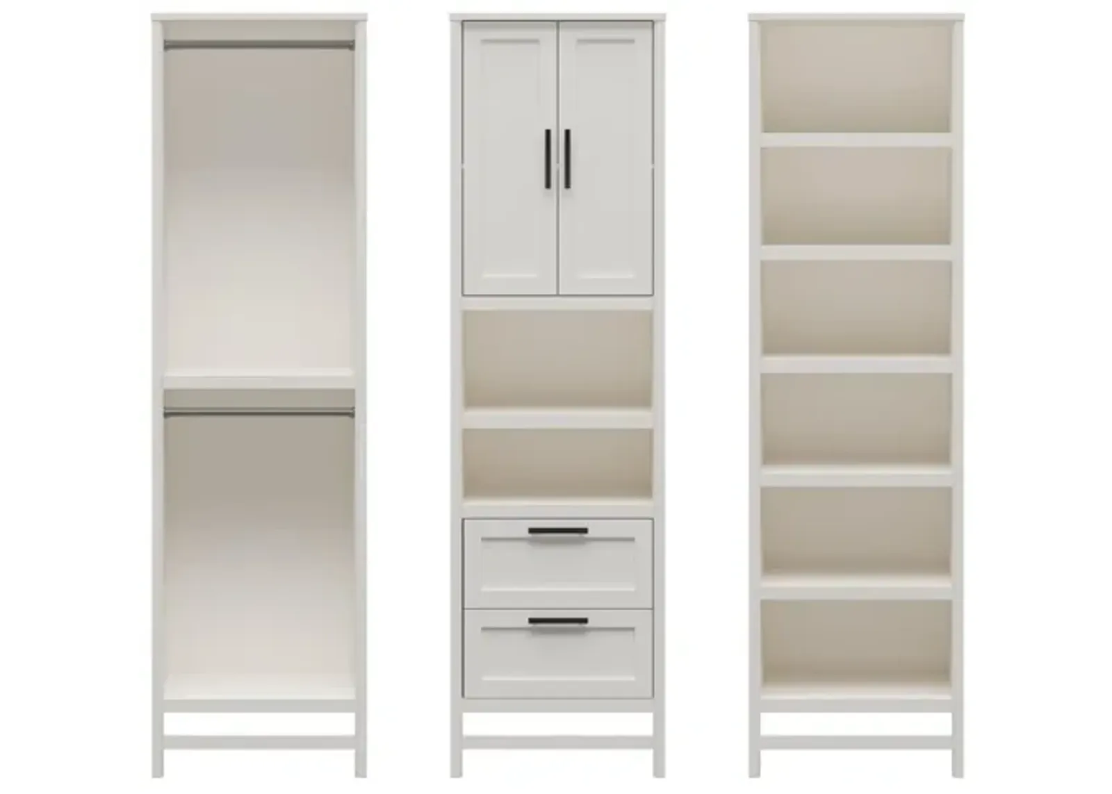 Luxe Wardrobe Closet Organizer 3 Piece Bundle