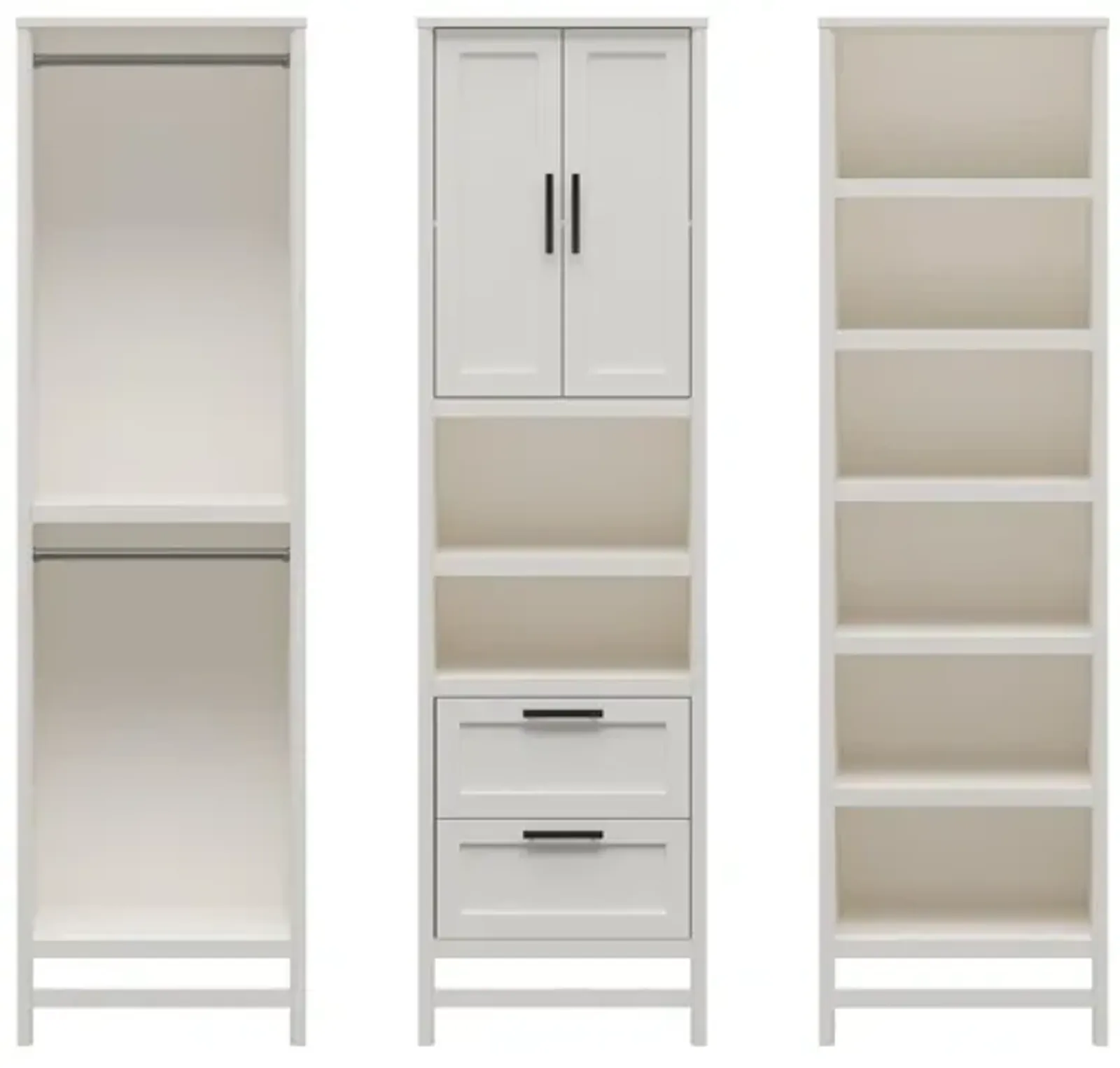 Luxe Wardrobe Closet Organizer 3 Piece Bundle