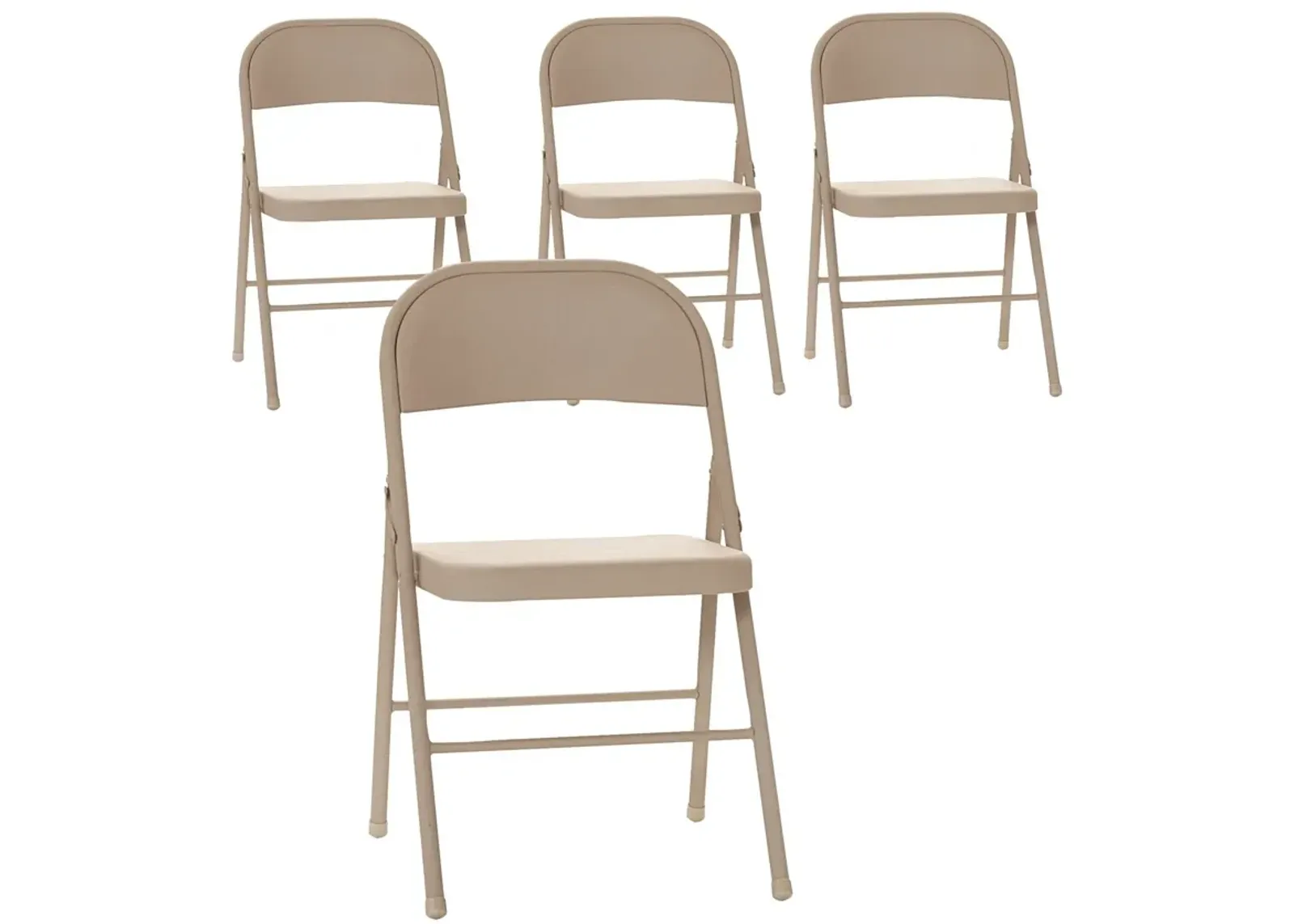 All-Steel Metal Folding Chairs, Set of 4