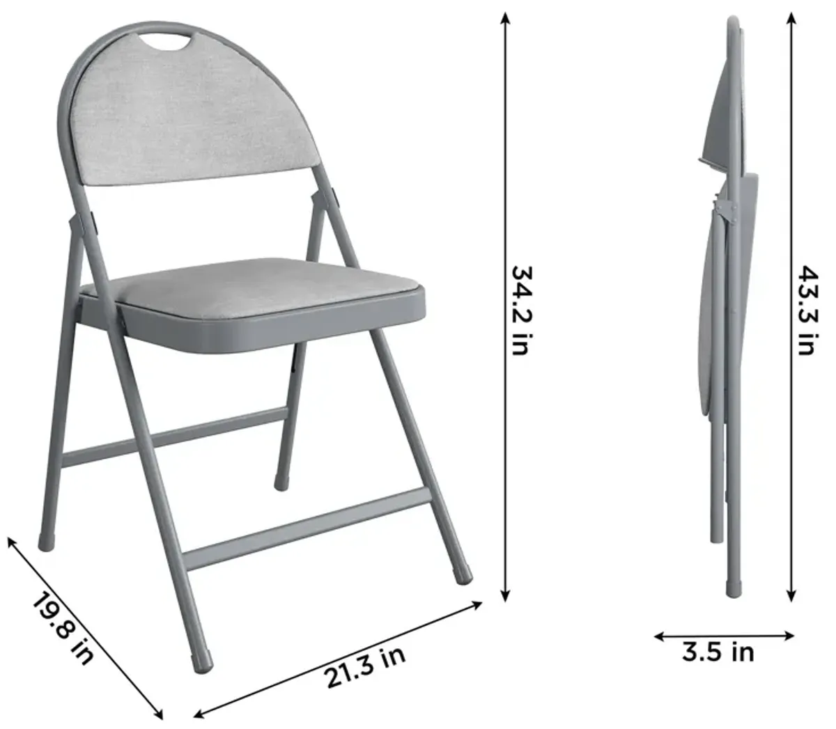 Commercial XL Smartfold™ Fabric Padded Chair