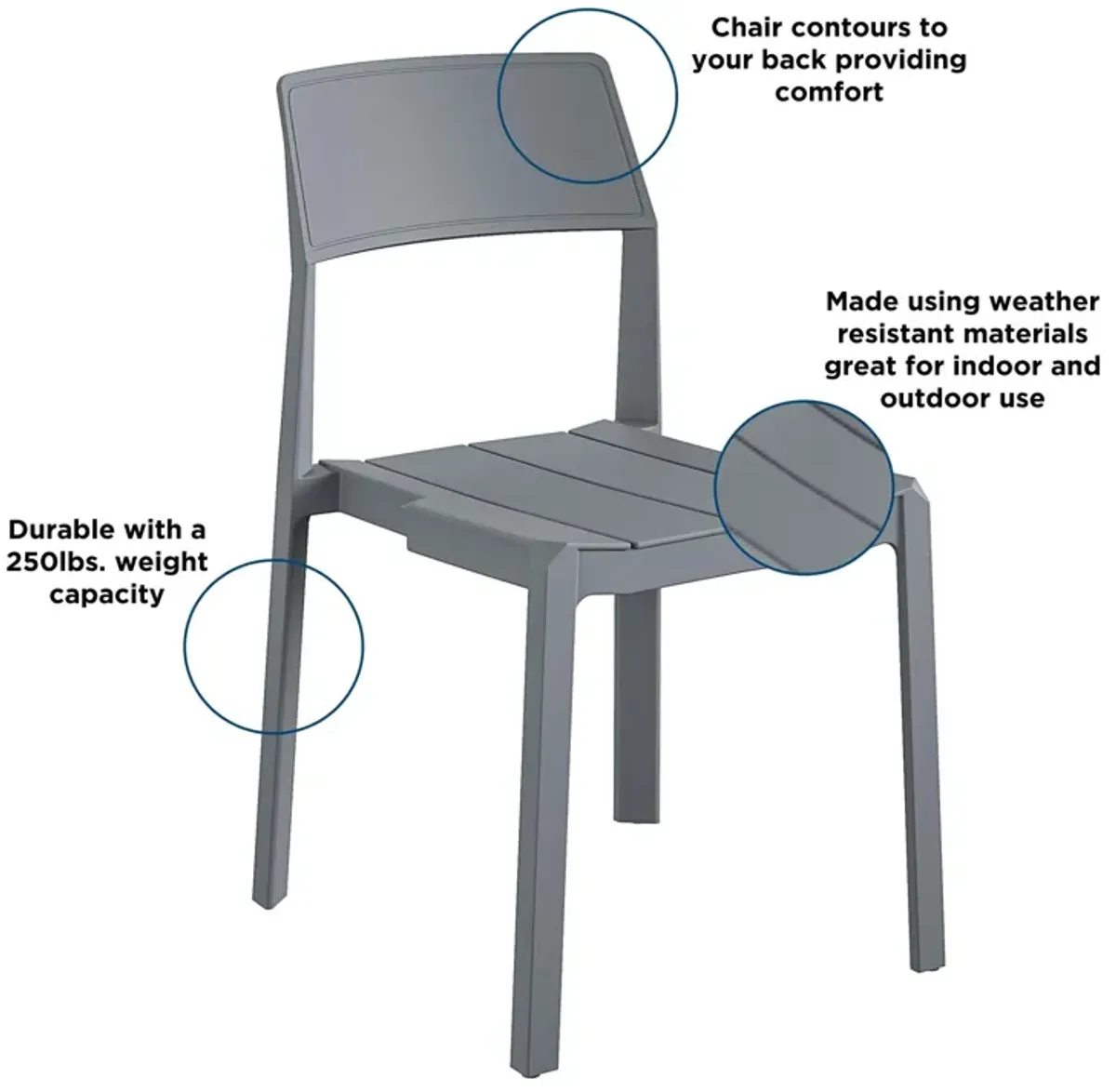 Chandler Indoor/Outdoor Dining Chairs, Set of 4