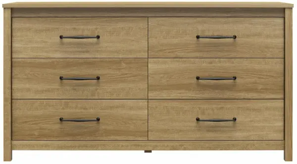 Augusta 6 Drawer Wide Dresser with Easy SwitchLock™ Assembly