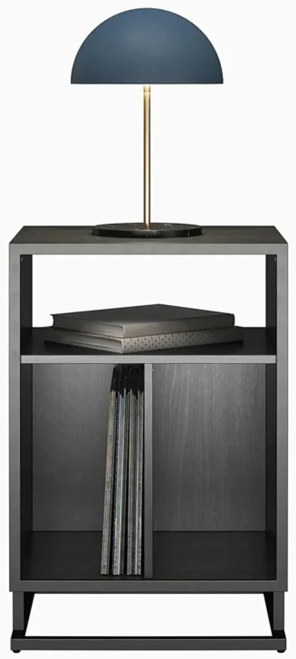 Regal Turntable Stand with 3 Open Cubbies