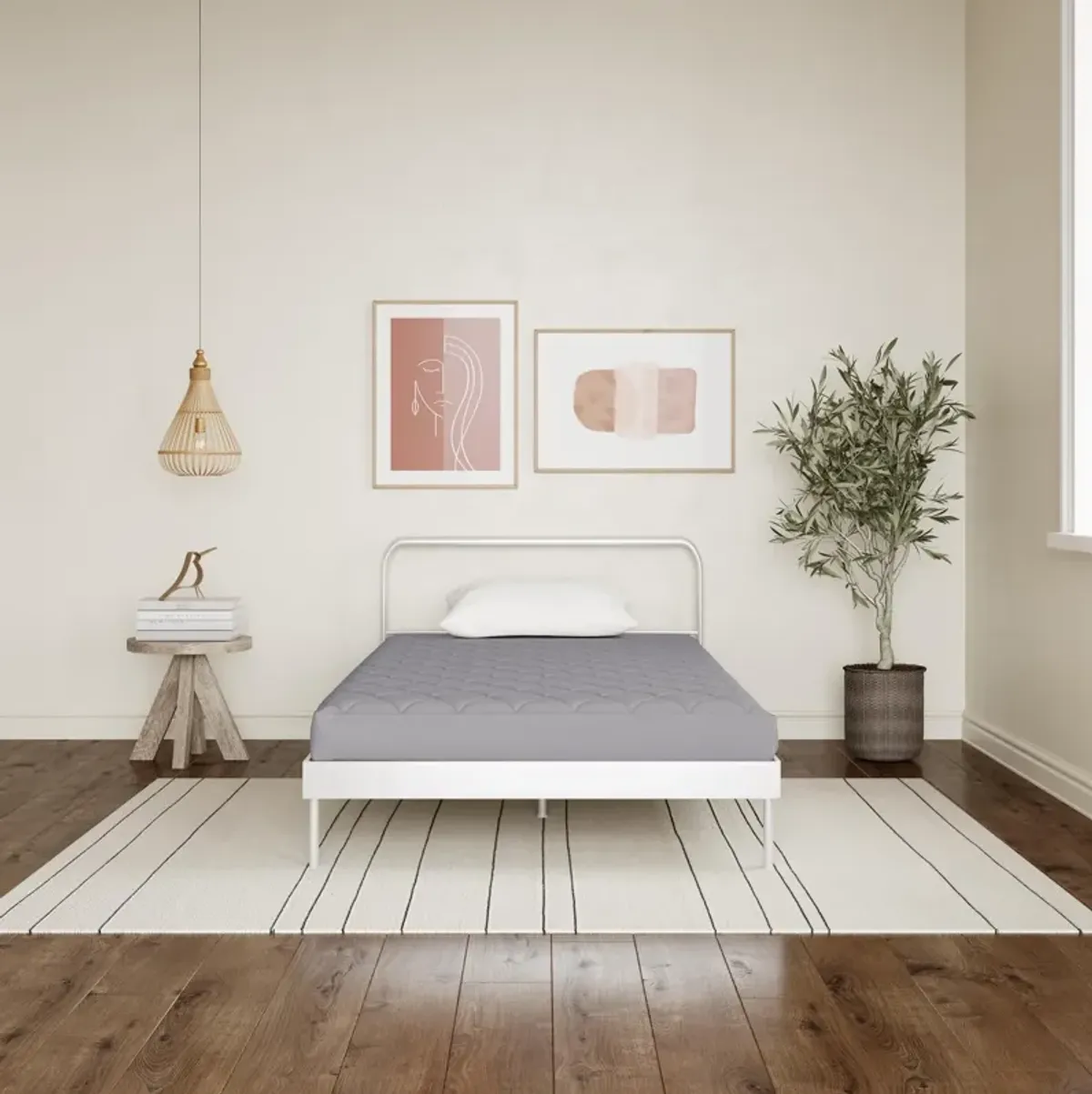Alex 6" Quilted Twin Mattress with Machine Washable Cover