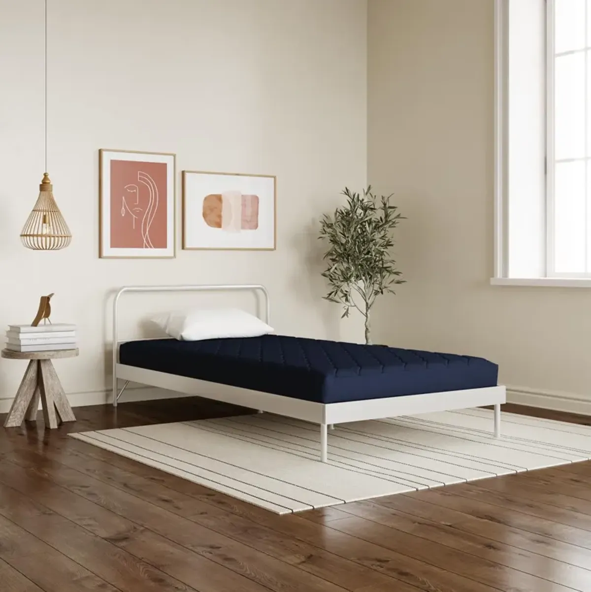 Alex 6" Quilted Twin Mattress with Machine Washable Cover