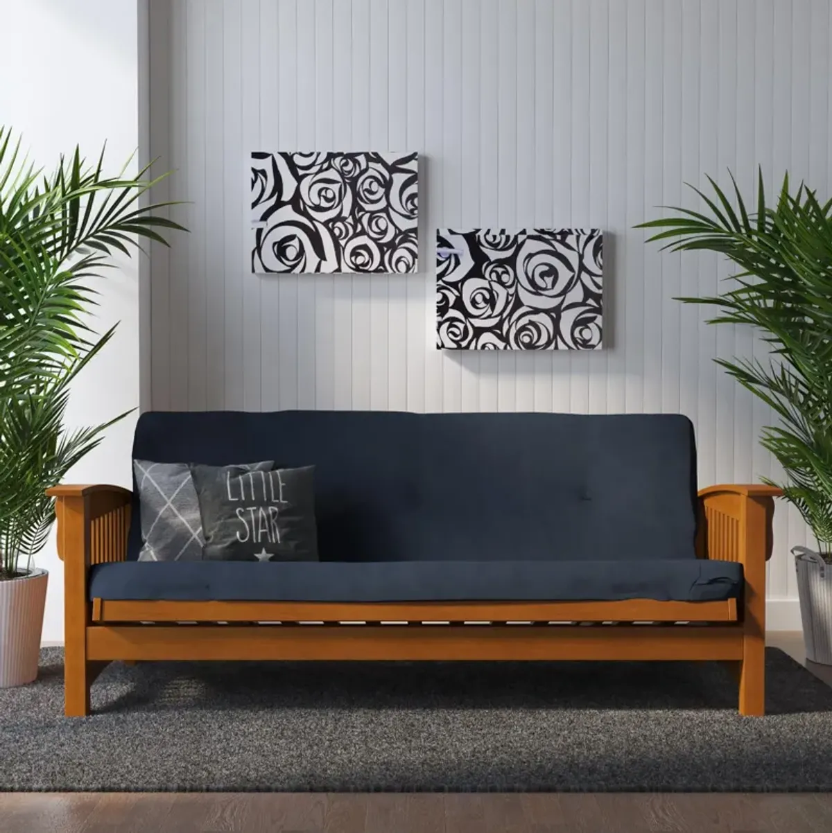 Fletcher 6" High Density Polyester Fill Futon Mattress