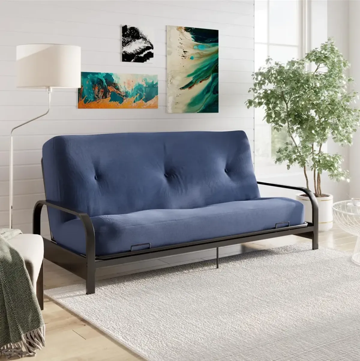 Jayce 8 Inch Full Size Poly Filled Futon Mattress