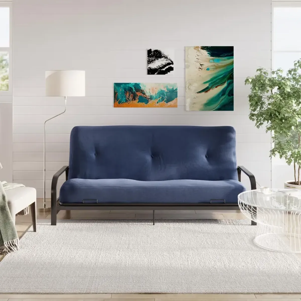 Jayce 8 Inch Full Size Poly Filled Futon Mattress