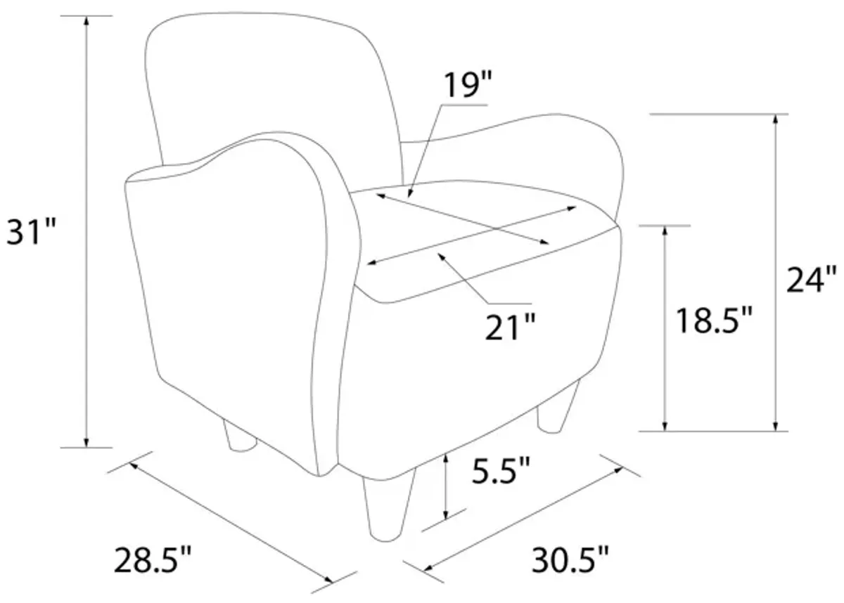 Primrose Teddy Upholstered Accent Chair