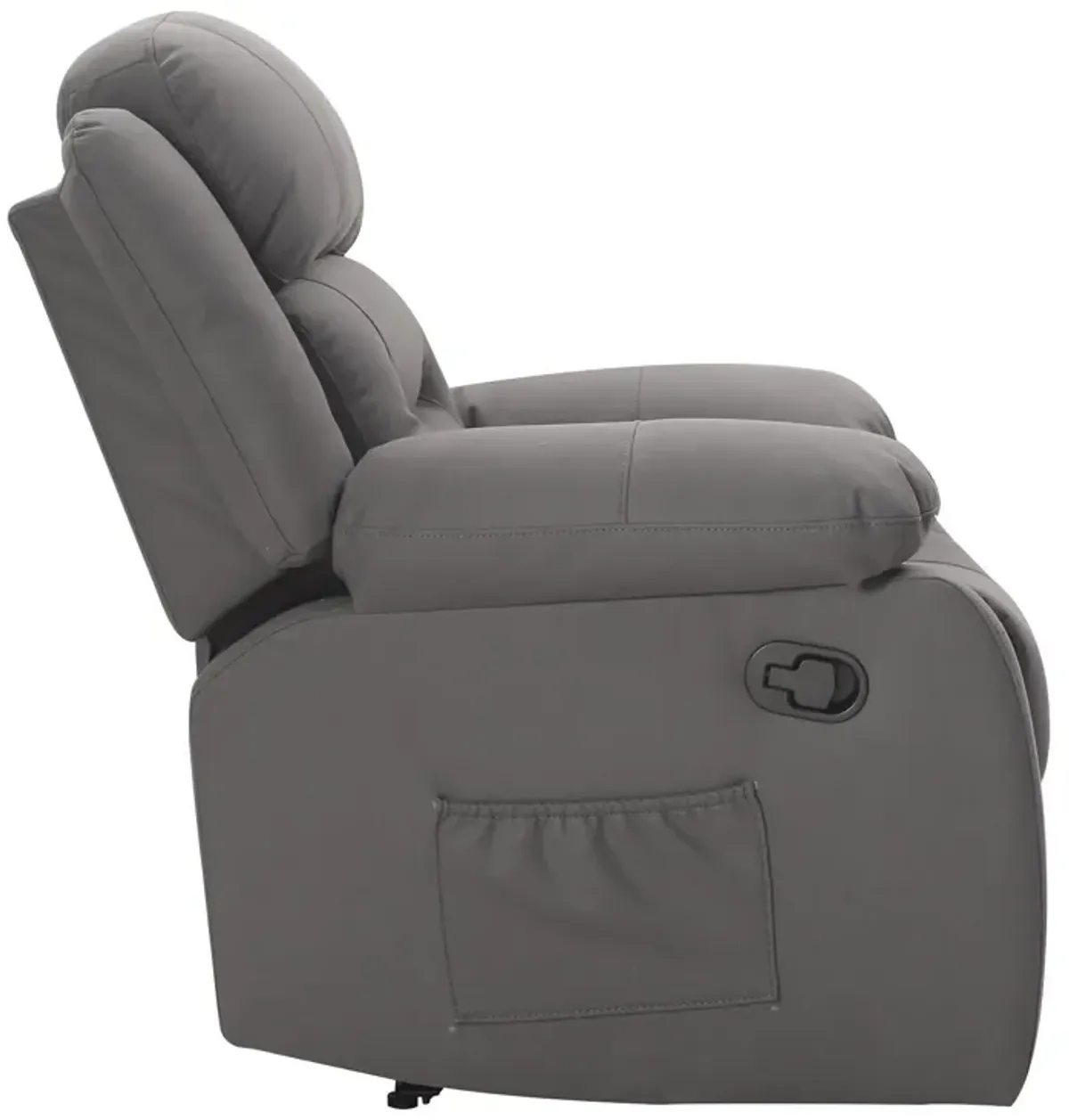 DHP Miller Recliner with Cupholder, Faux Microsuede