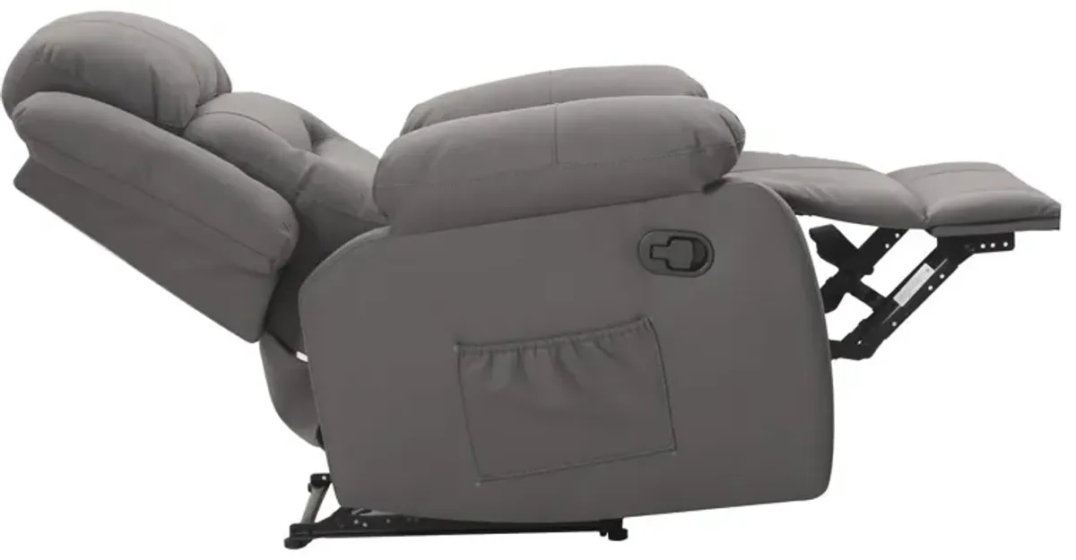 DHP Miller Recliner with Cupholder, Faux Microsuede