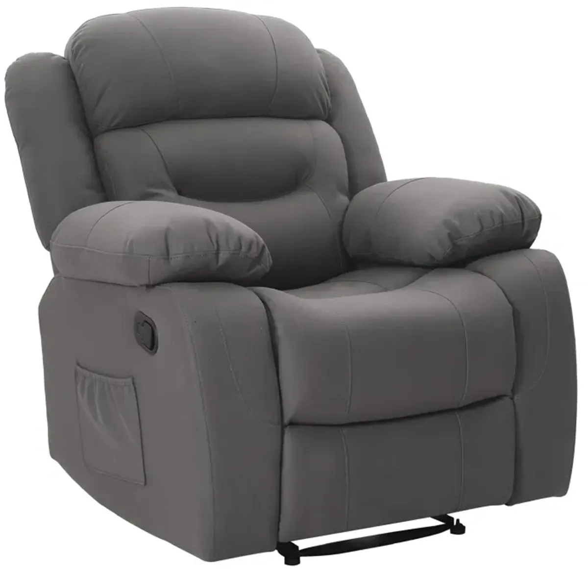 DHP Miller Recliner with Cupholder, Faux Microsuede