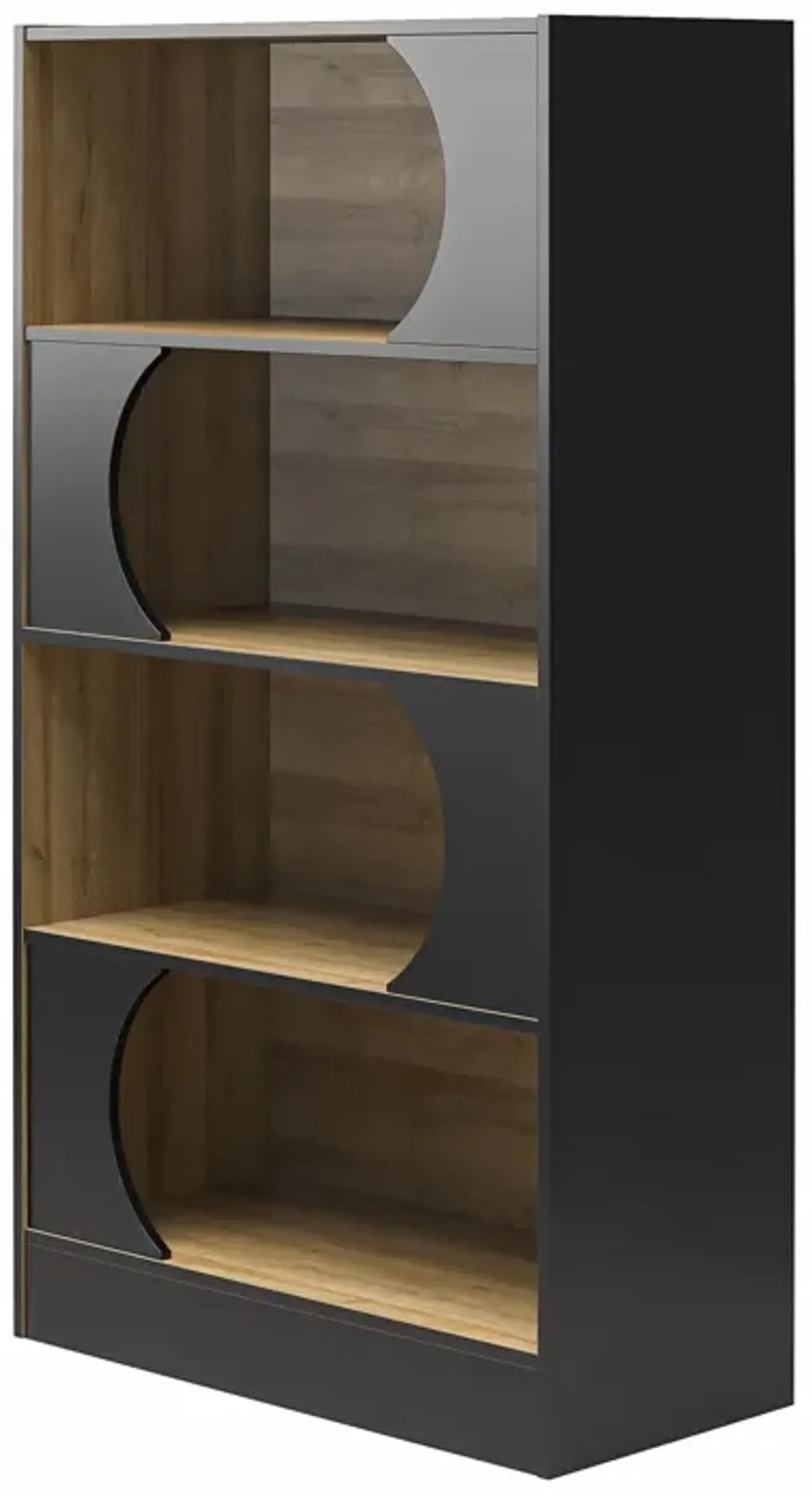 Delmar Retro 2-Tone Bookcase