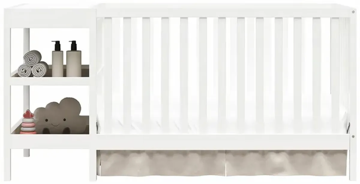 Ema 3-in-1 Convertible Crib & Changer Combo