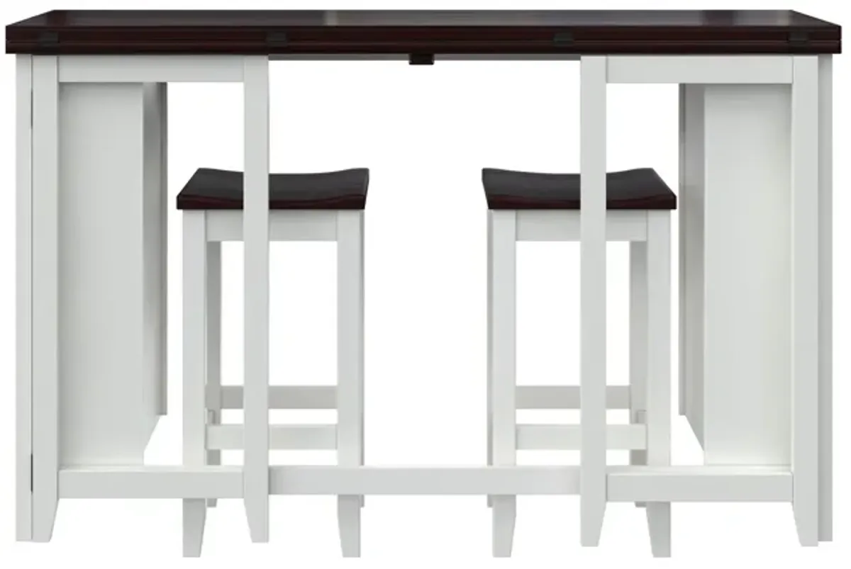 Jorden 3 Piece Counter Height Drop-Leaf Dining Set