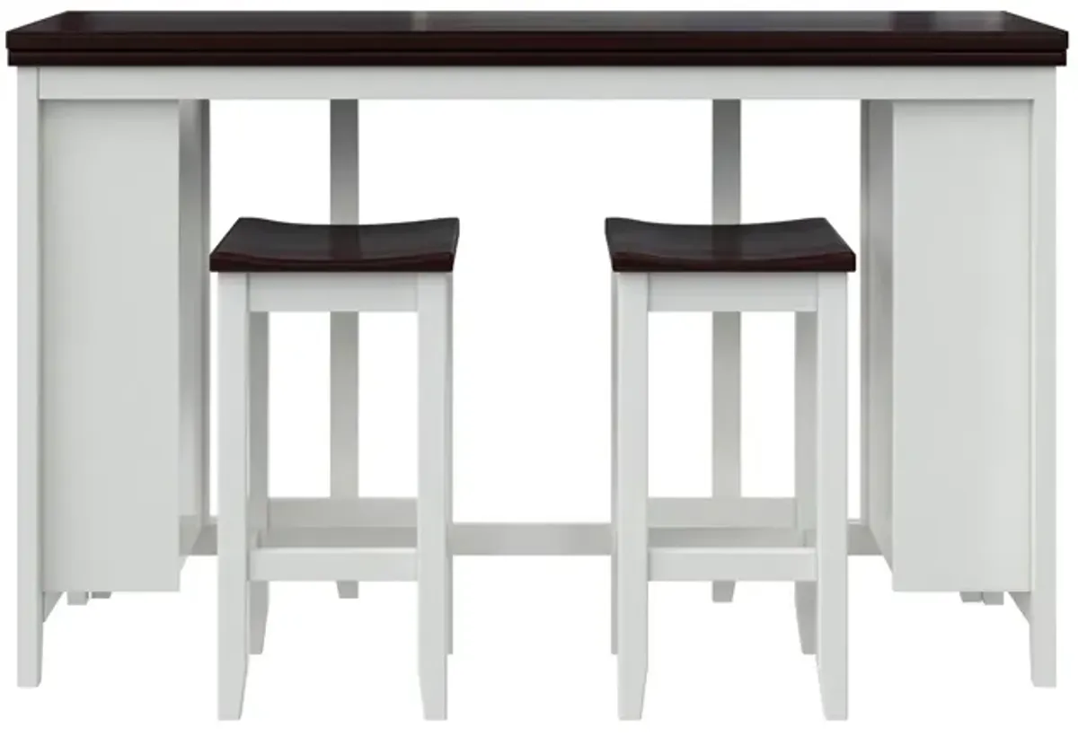 Jorden 3 Piece Counter Height Drop-Leaf Dining Set