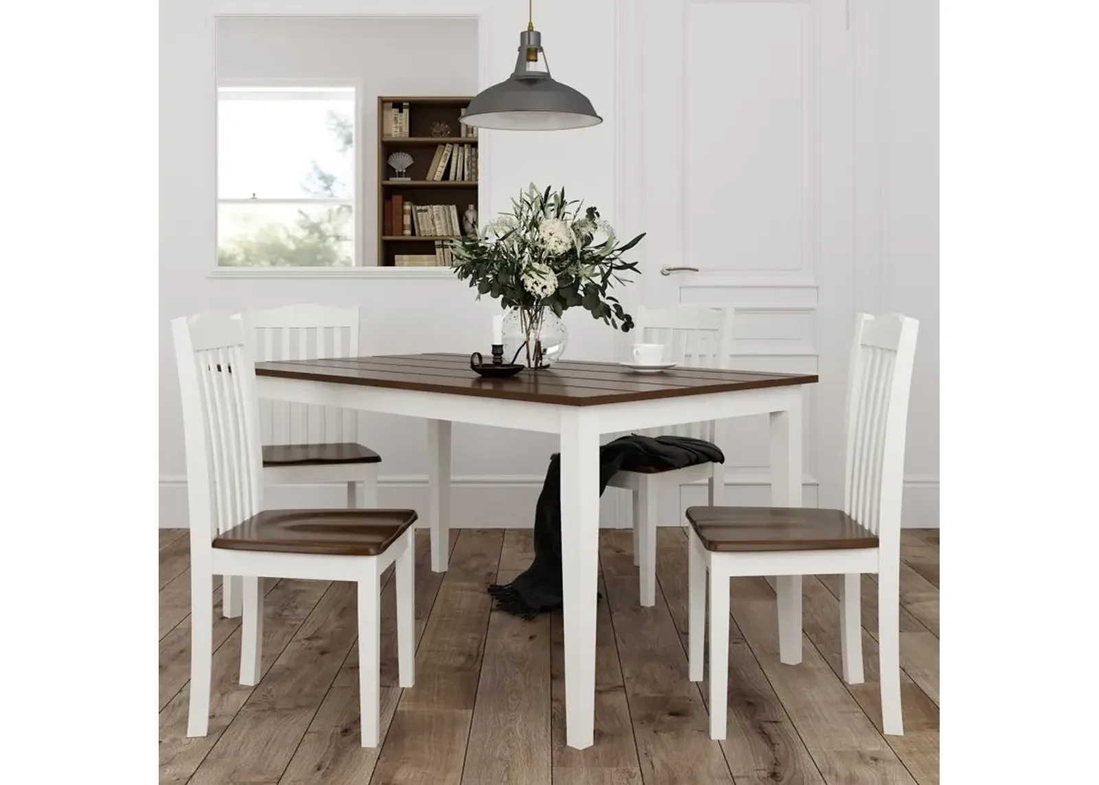 Shiloh 5-Piece Rustic Dining Set