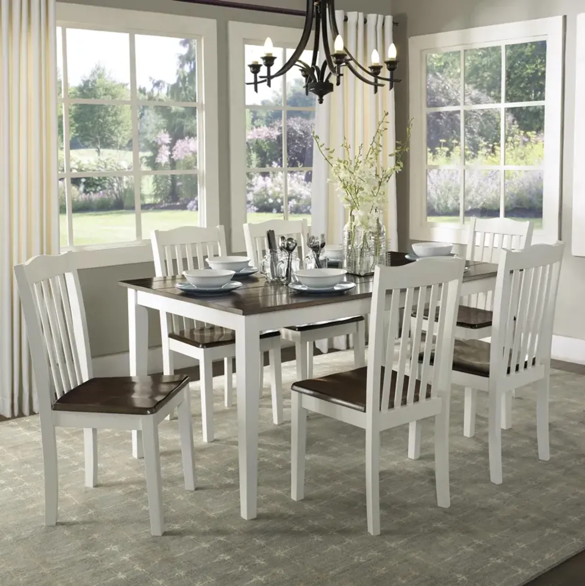 Shiloh 5-Piece Rustic Dining Set