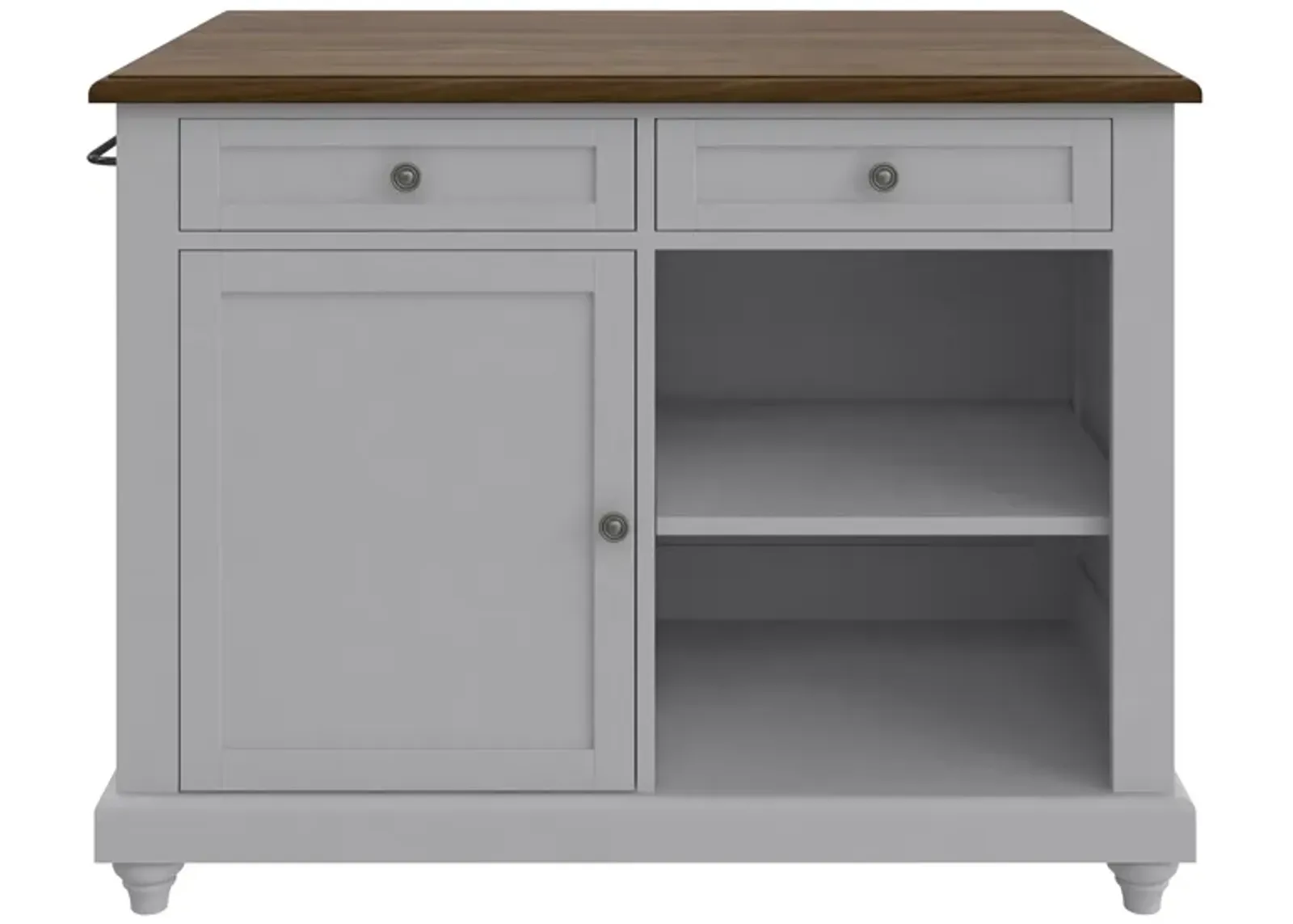 Kelsey Kitchen Island with 2 Stools and Drawers