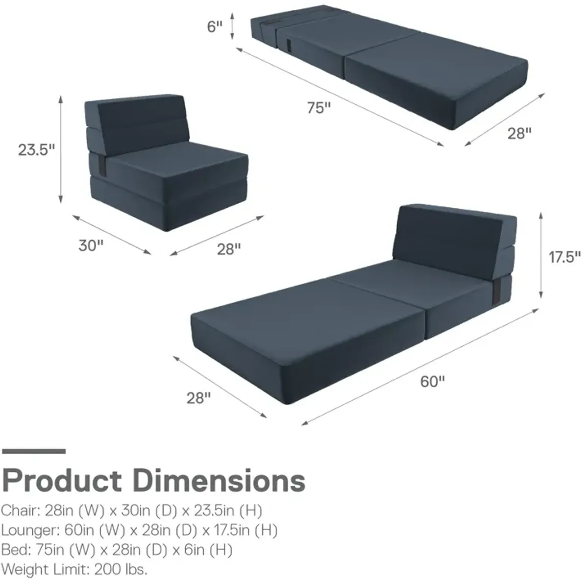 The Flower Modular Chair and Lounger Bed with 5-in-1 Design