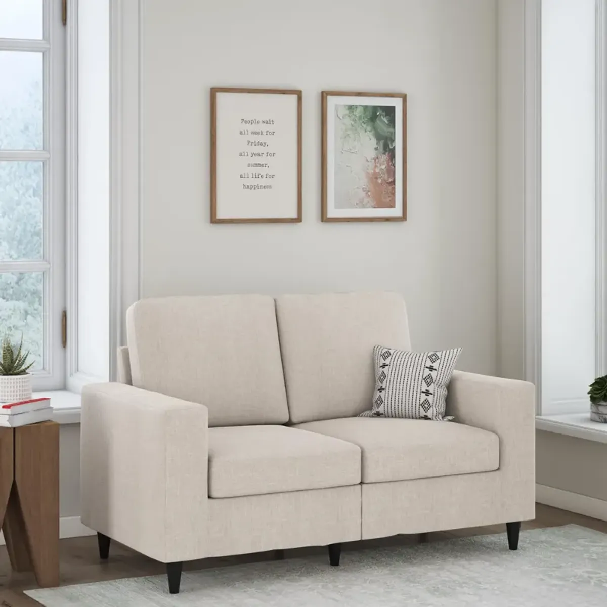 Coral Loveseat 2 Seater Upholstered Sofa