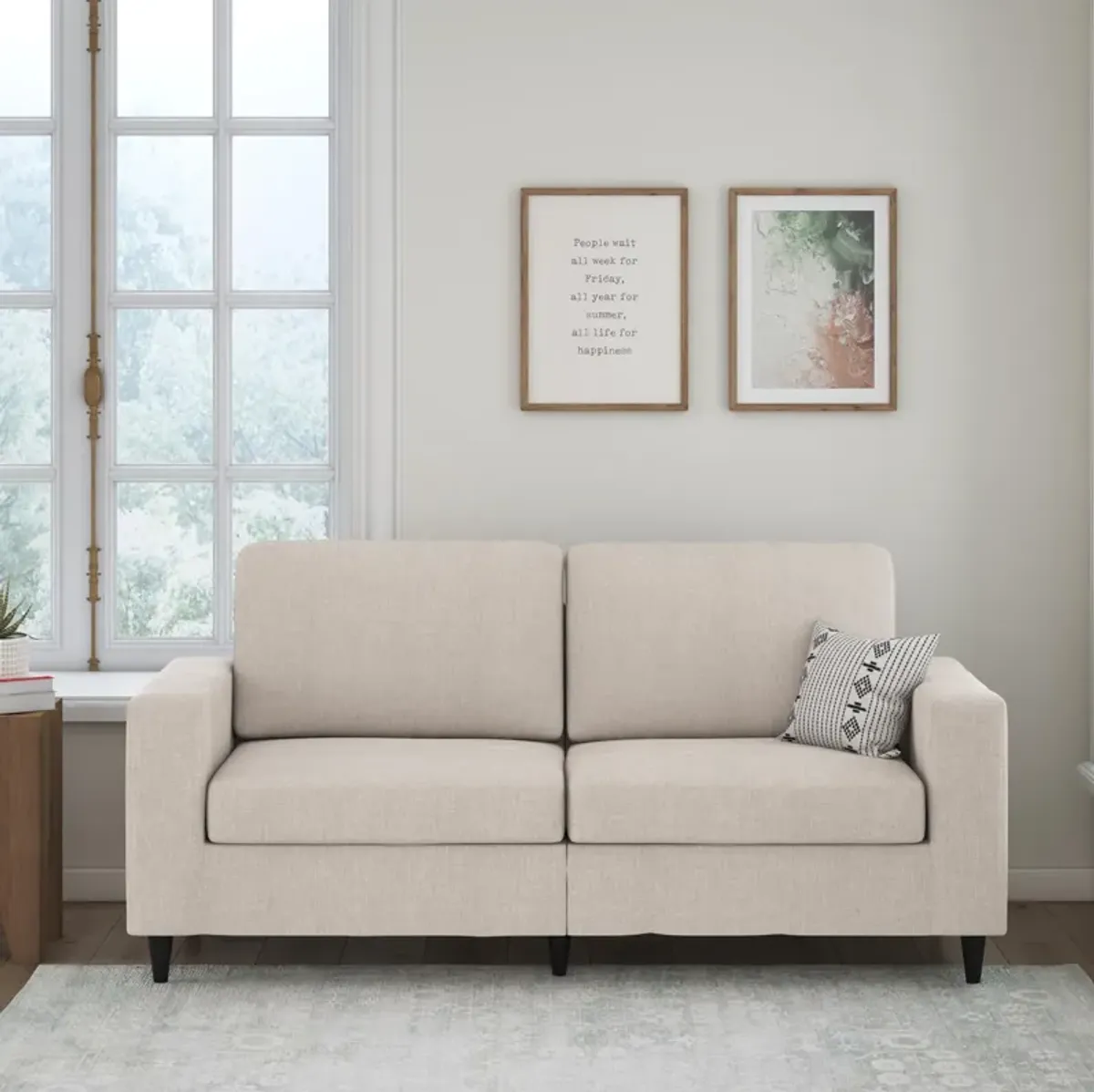 Cooper 3 Seat Linen Sofa