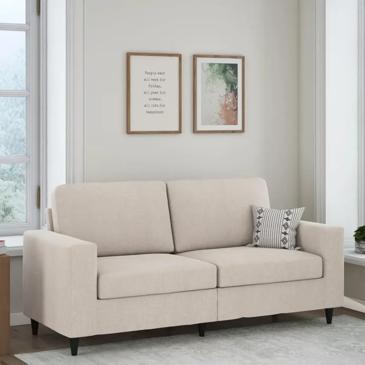 Cooper 3 Seat Linen Sofa