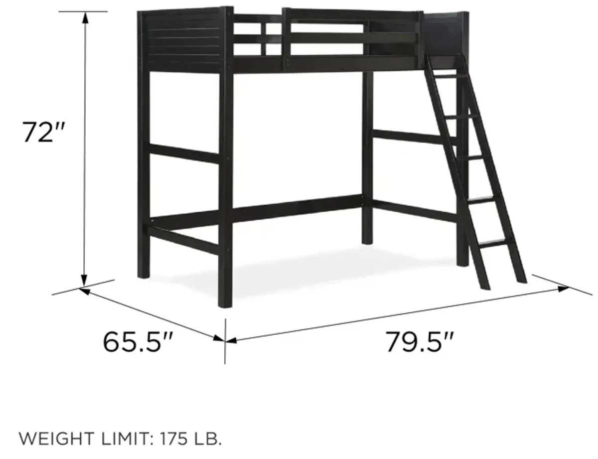 Kiarah Twin Loft Bed with Ladde