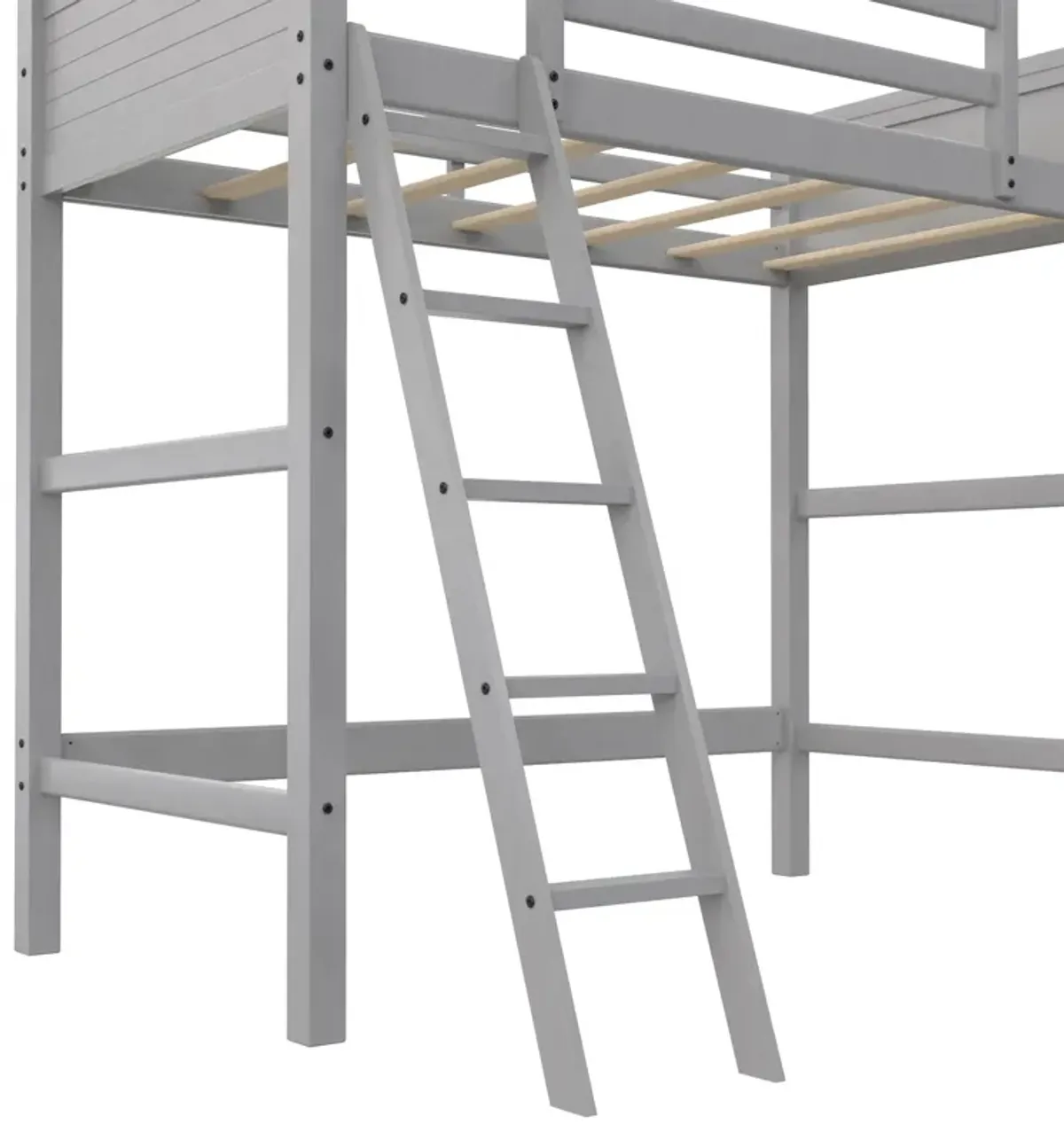 Kiarah Twin Loft Bed with Ladde