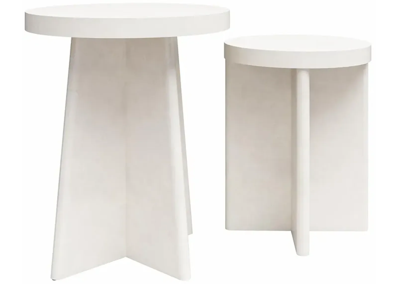 Liam Round End Tables, Set of 2